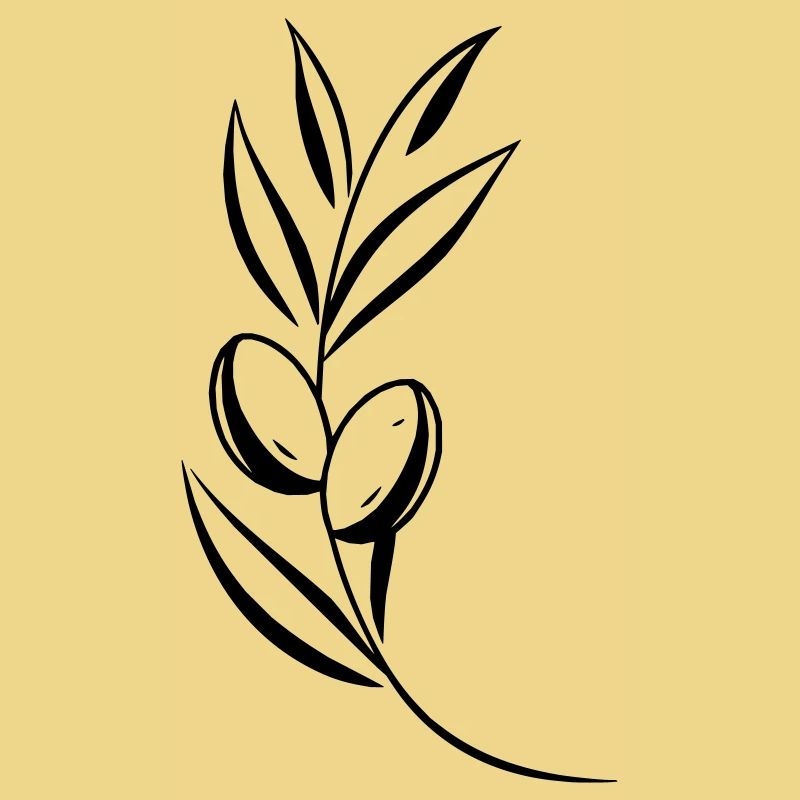 Olive Branch Leaf Personalizable