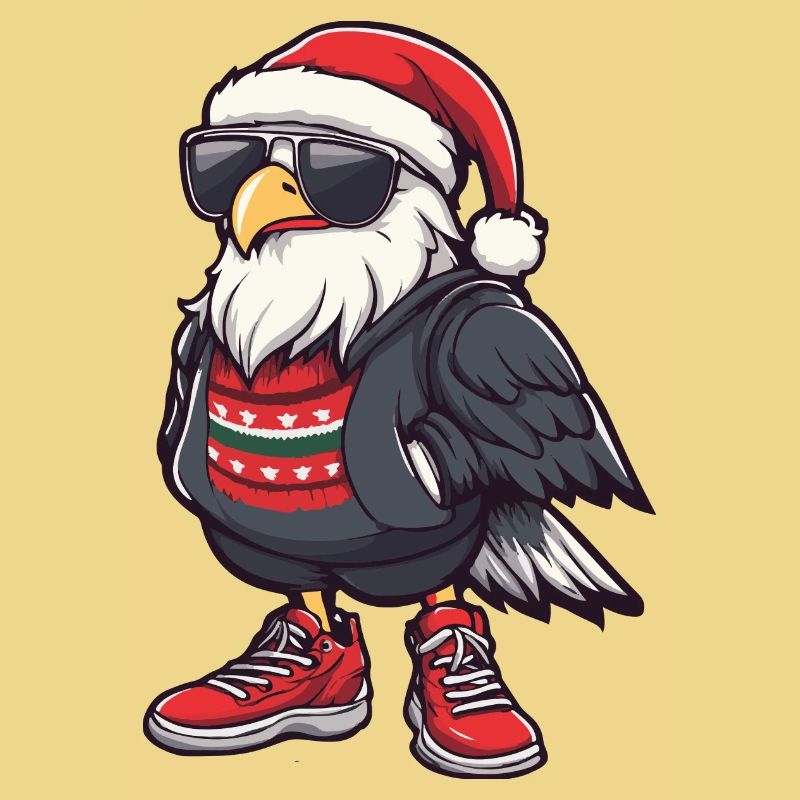 Eagle Christmas Comic Cool