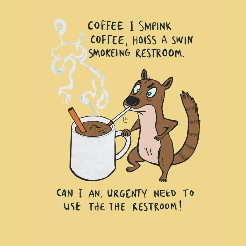 Kaffee Notfall Beutier Eichhörnchen Kippe 