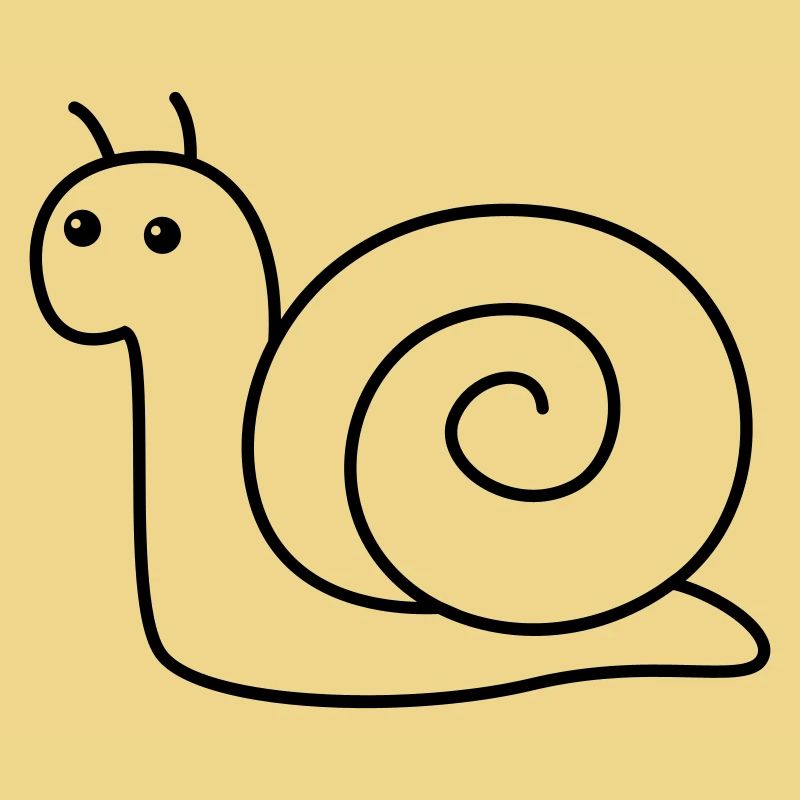 Schnecke Comic Tier