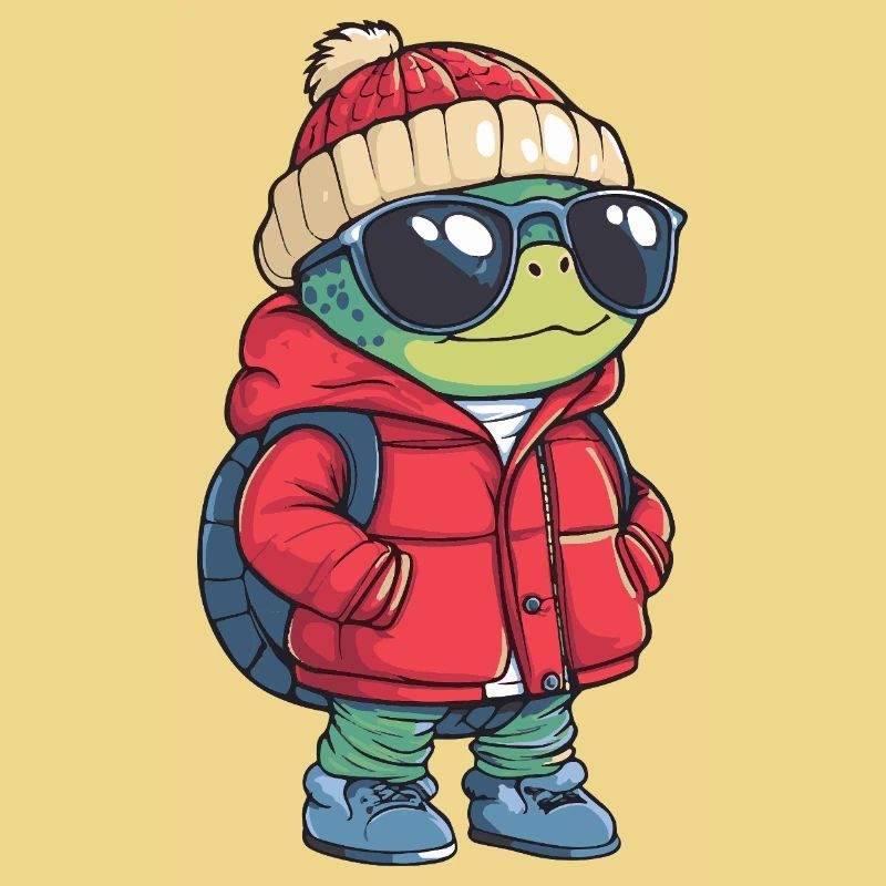 Schildkröte Cool Comic