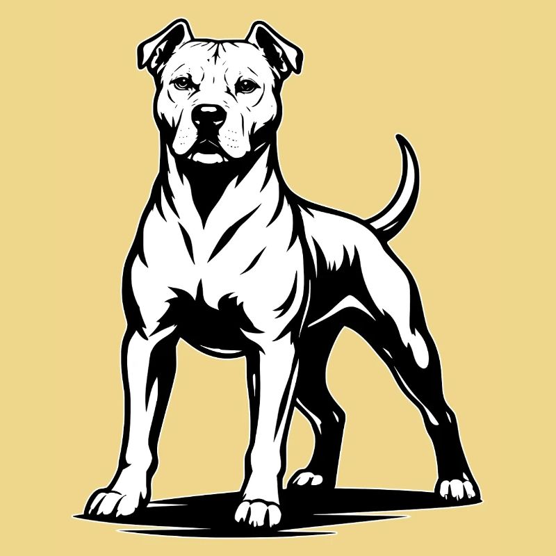 Pitbull in stolzer Pose