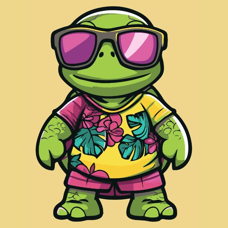 Turtle Comic Holiday