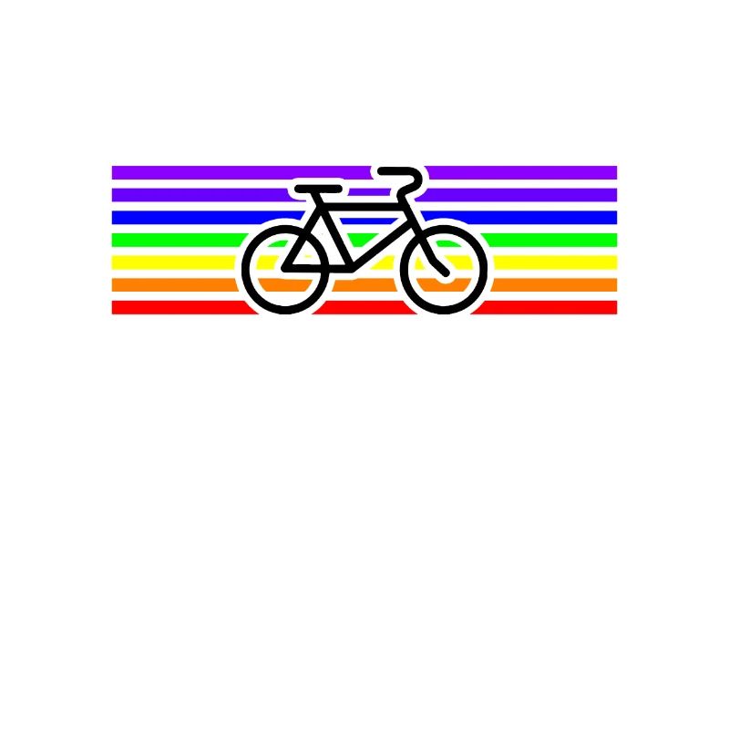 Fahrrad Regenbogen Frieden Geschenkidee