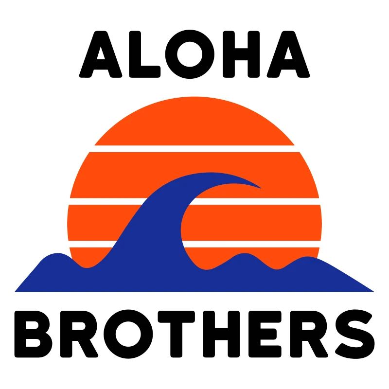 Aloha brothers (sun with lines, waves)