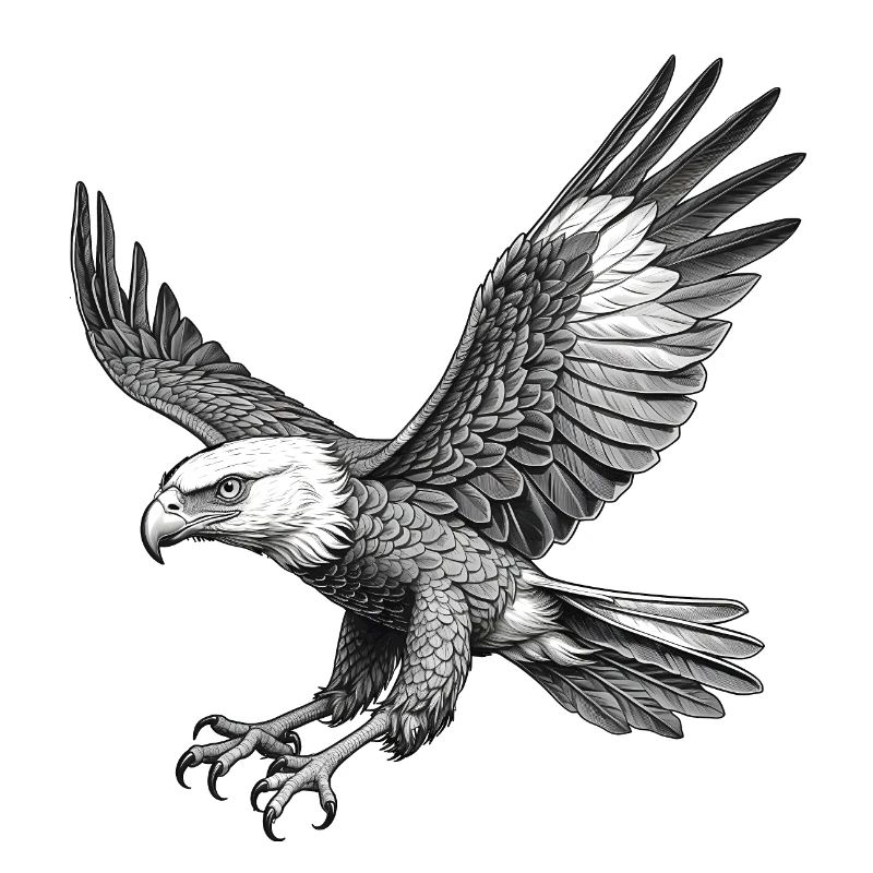 Fliegender Adler, Grafik