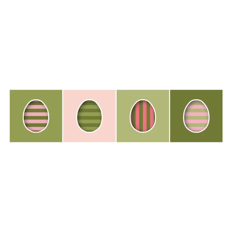 Striped Easter Eggs