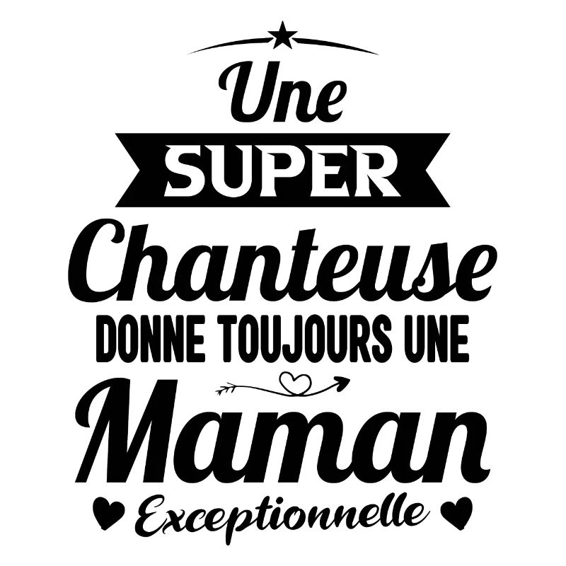 Chanteuse cadeau drôle maman future mère
