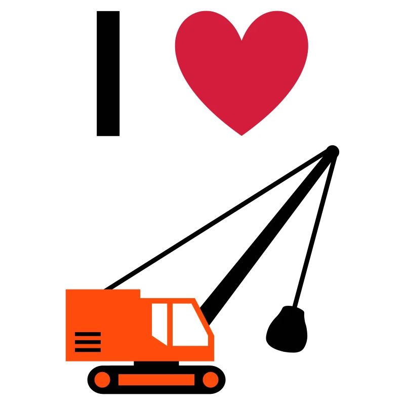 ★ Design colors can be changed ★ I love dragline excavators