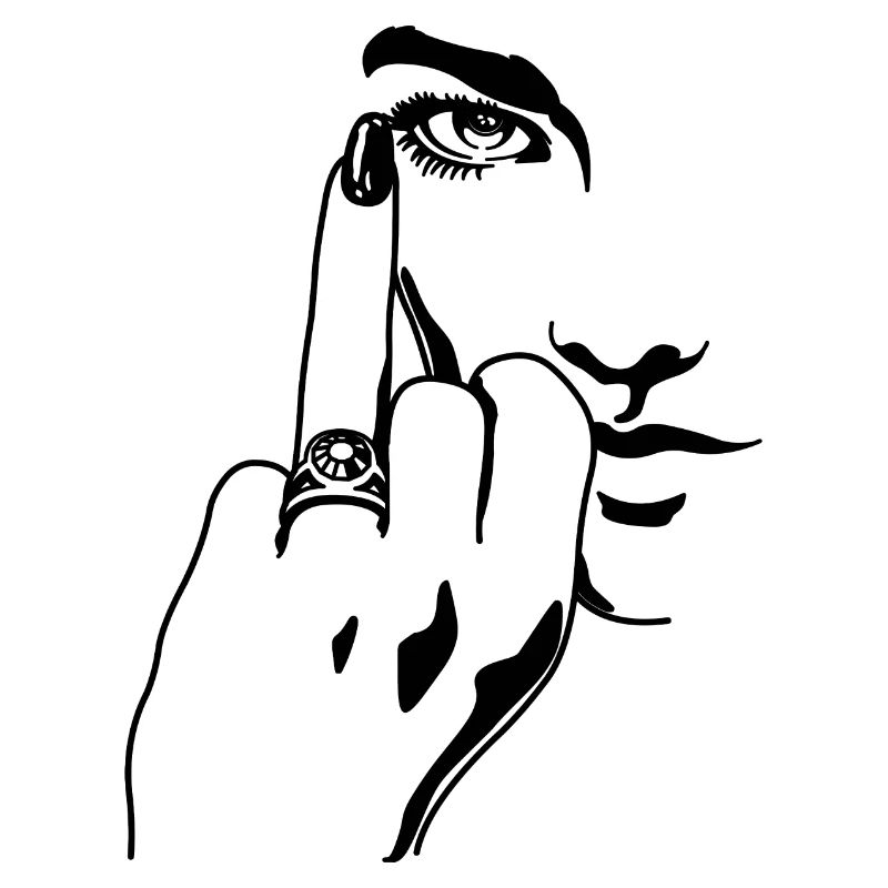 Funny Middle Finger Wedding Ring Engagement Gift