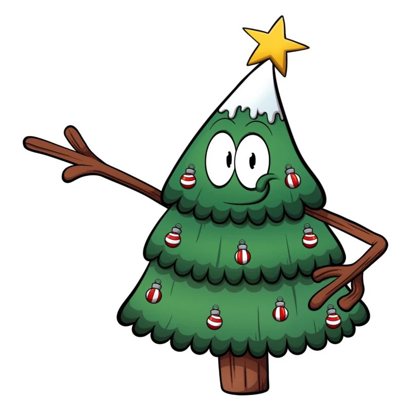 Süßer Weihnachtsbaum Charakter