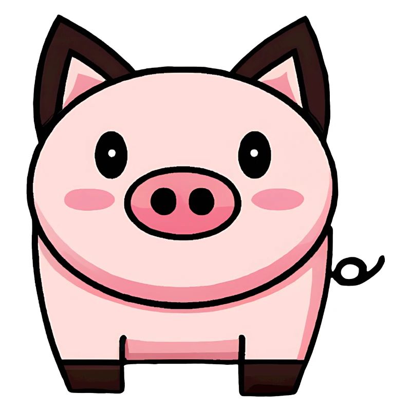Cochon Kawaii mignon