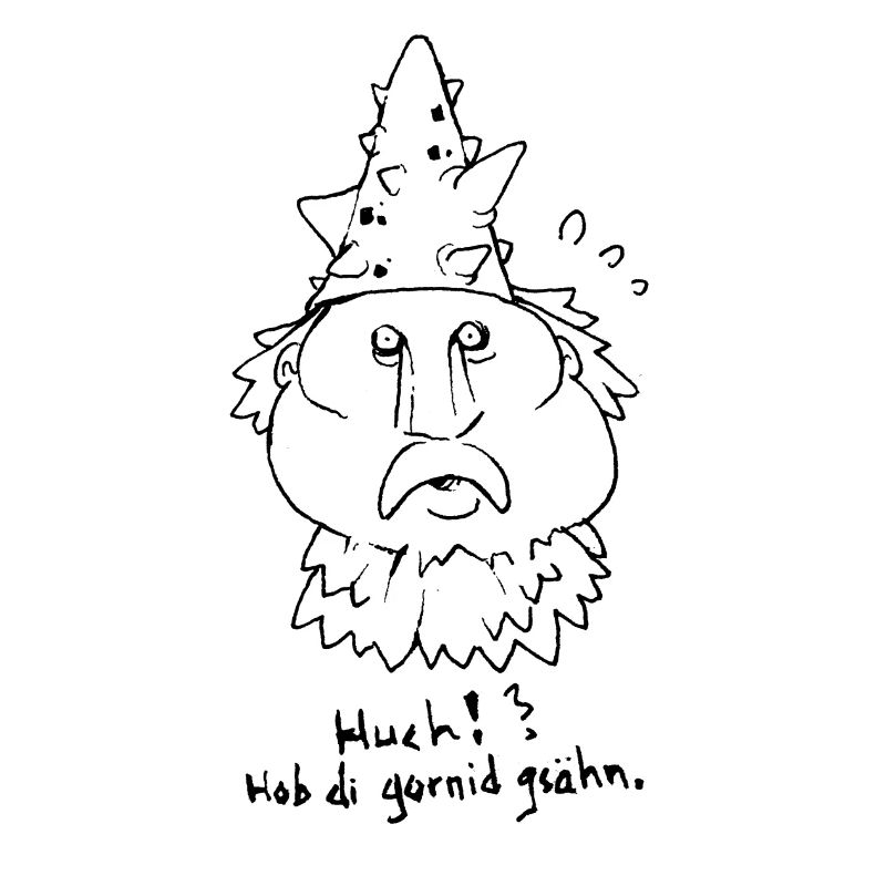 Scared cactus head