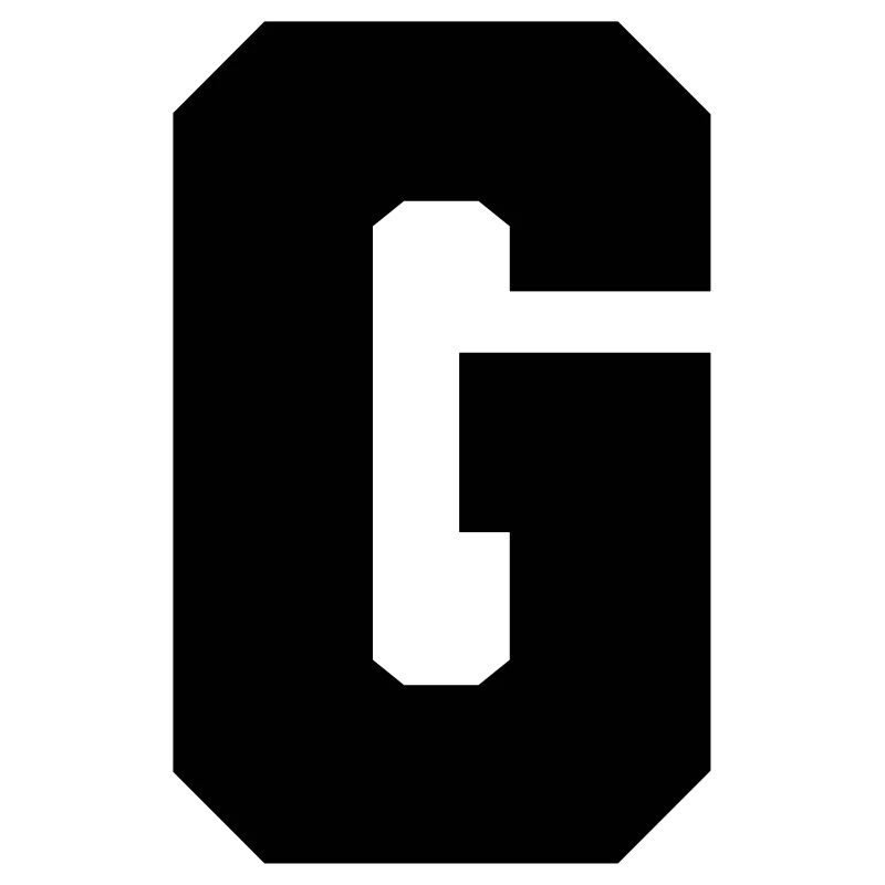 G - majuscule simple, gras et serif