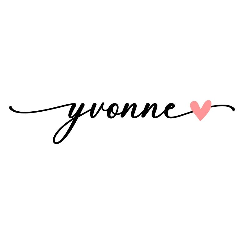Yvonne Nom Prénom Calligraphie Script