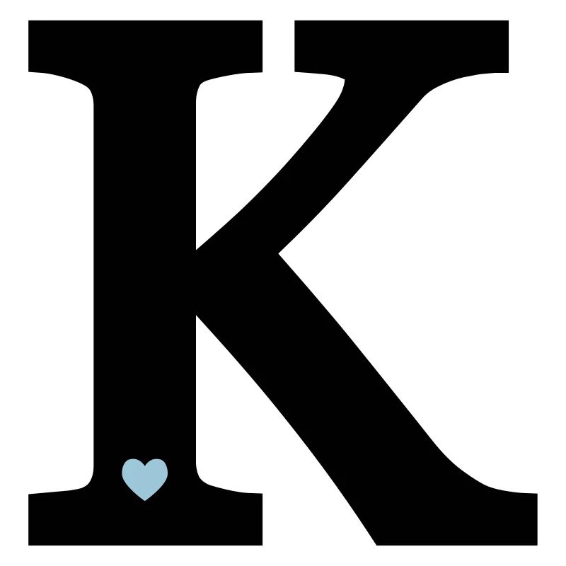 Letter K initial