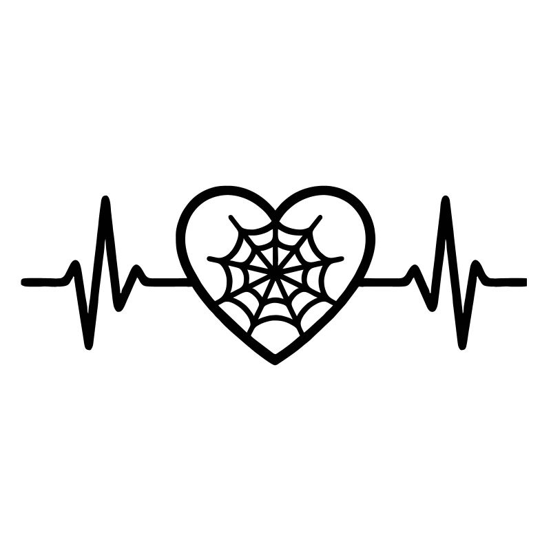 Spider Web Halloween Heart