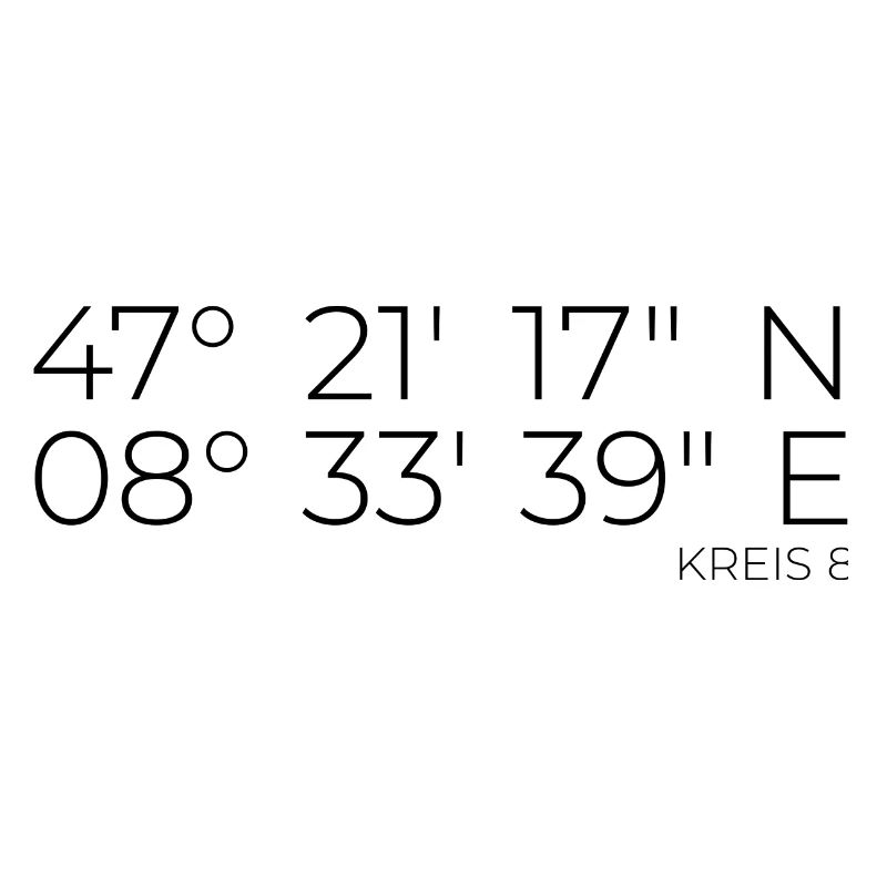Coordinates District 8 Zurich