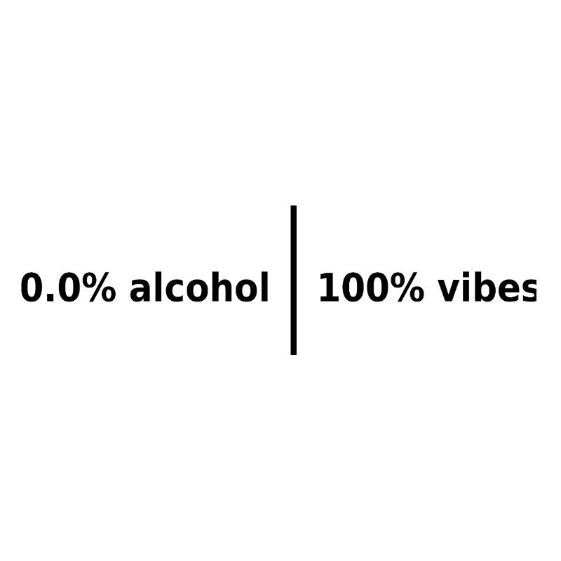 0.0% Alcohol | 100% Vibes