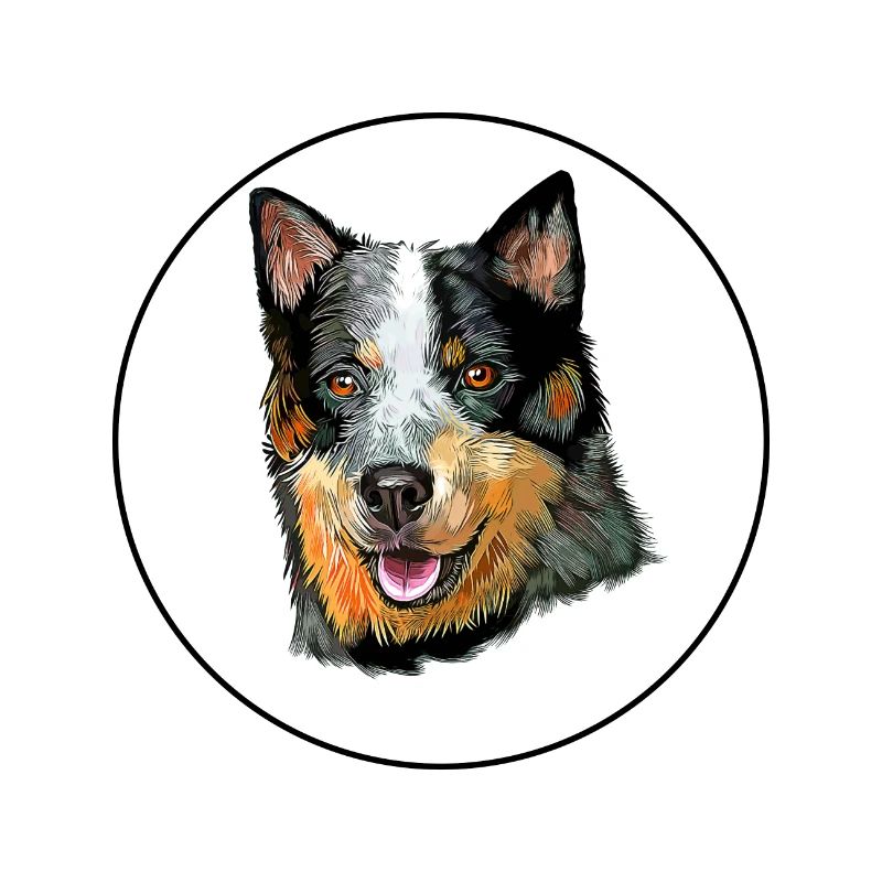 Australische Stumpy Tail Cattle Dog Illustration