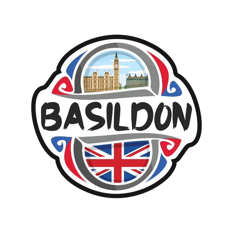 Basildon Royaume-Uni Royaume-Uni Drapeau Souvenir de voyage Ba