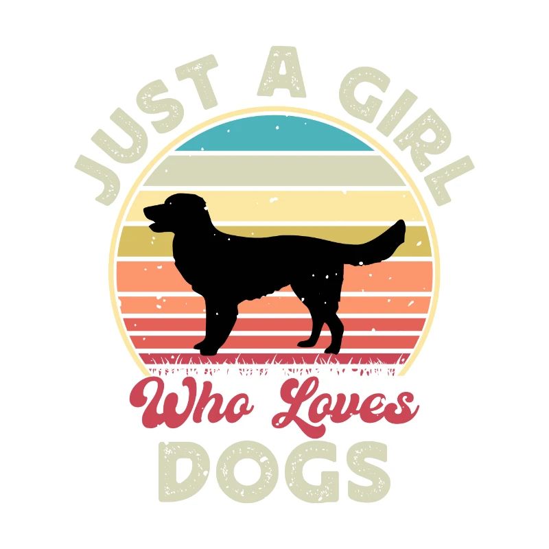 German Longhaired Pointer Dog Silhouette Retro