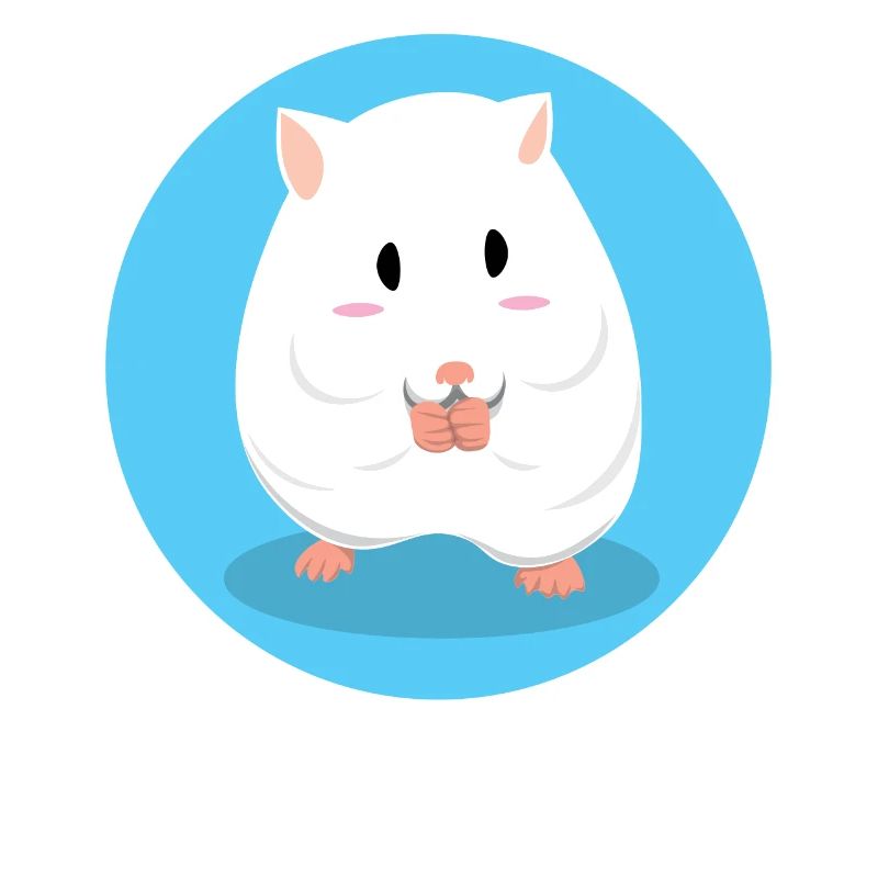 Mignon, hamster blanc, manger