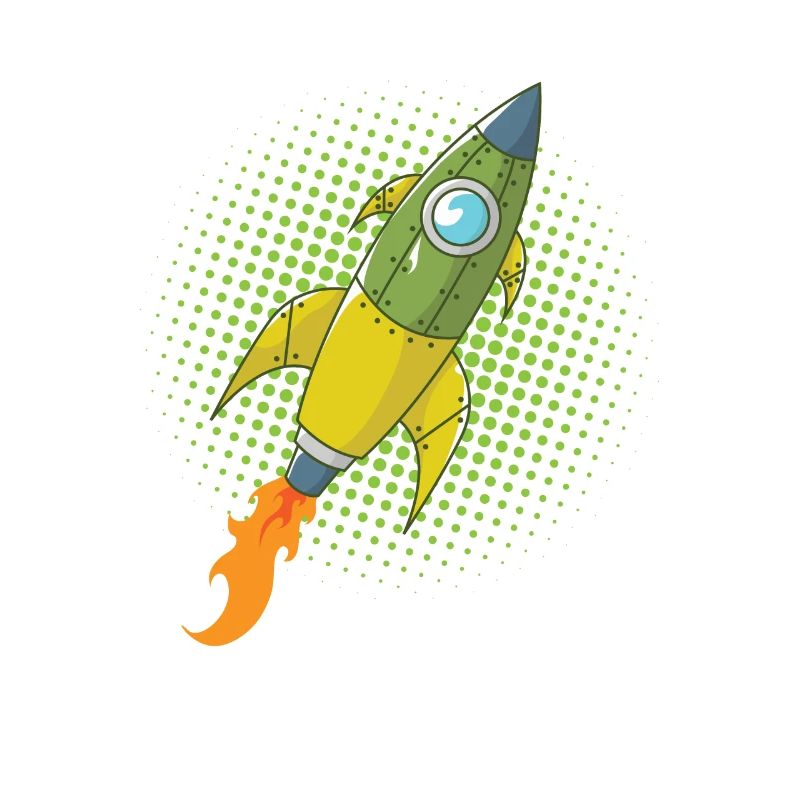 Rakete Comic Raumschiff Weltall Flugkörper