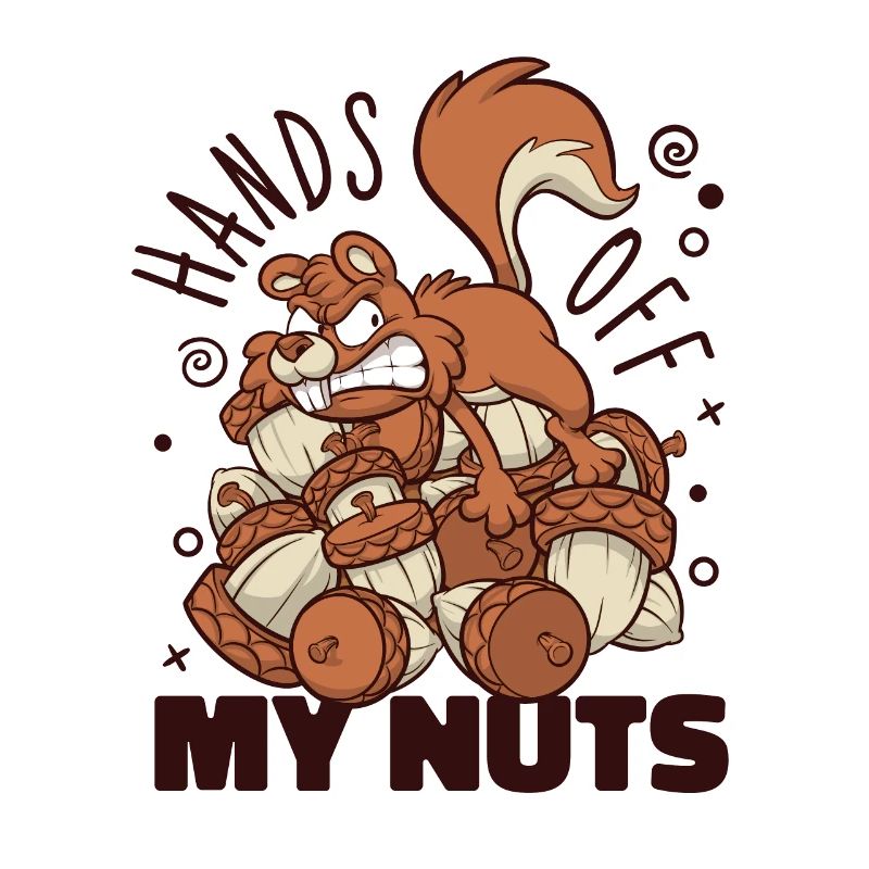 Hands Off My Nuts Grey Squirrel