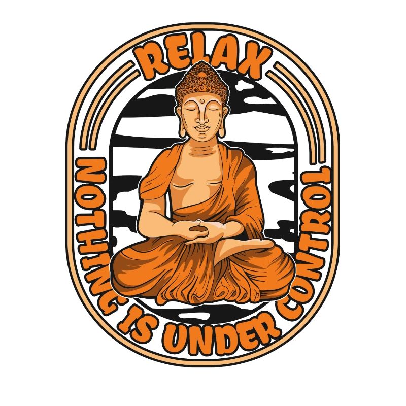 Relax Nothing Is Under Control Buddhist Statue