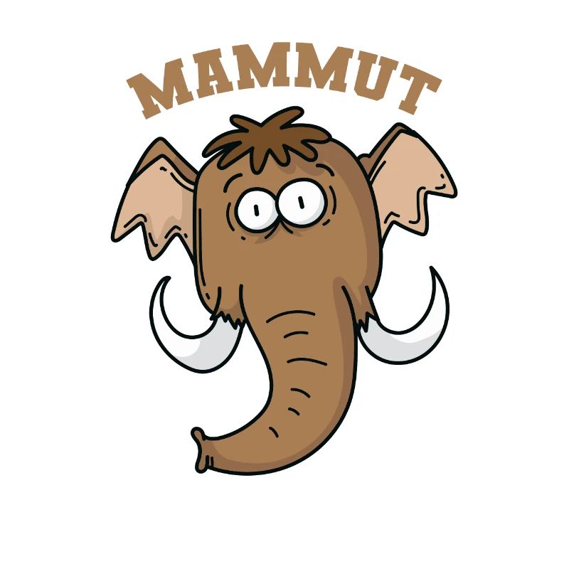 Mammoth with short trunk