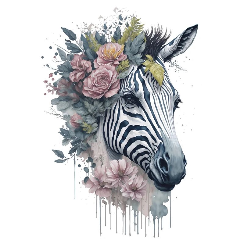Floral Zebra