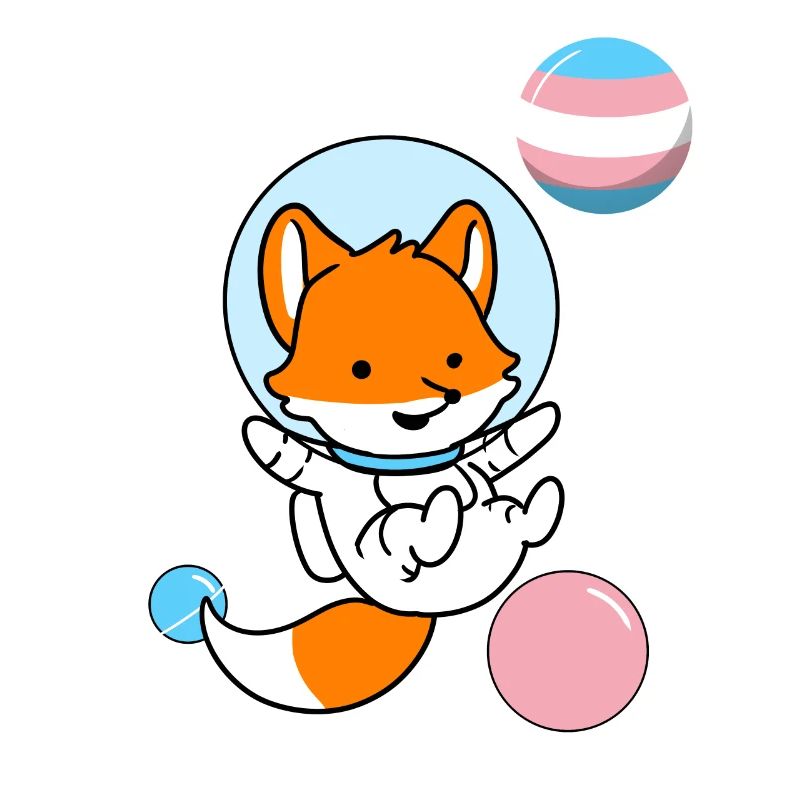 Fuchs Astronaut Trans Pride