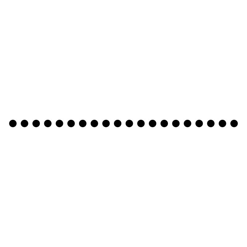 Line underscore points dotted
