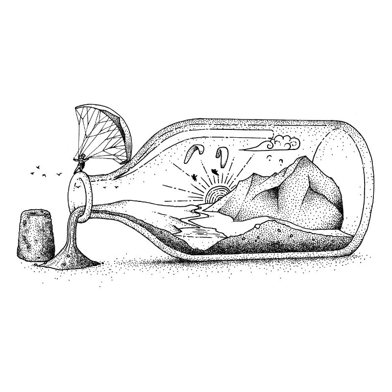 Planeurs dans une bouteille