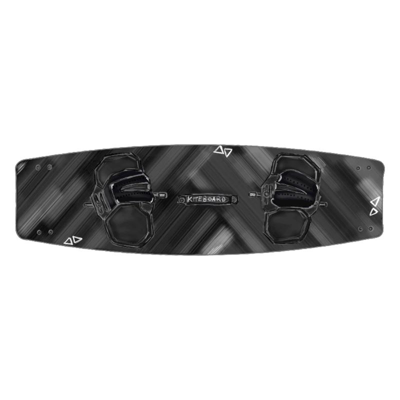 Planche de kitesurf noir blanc design