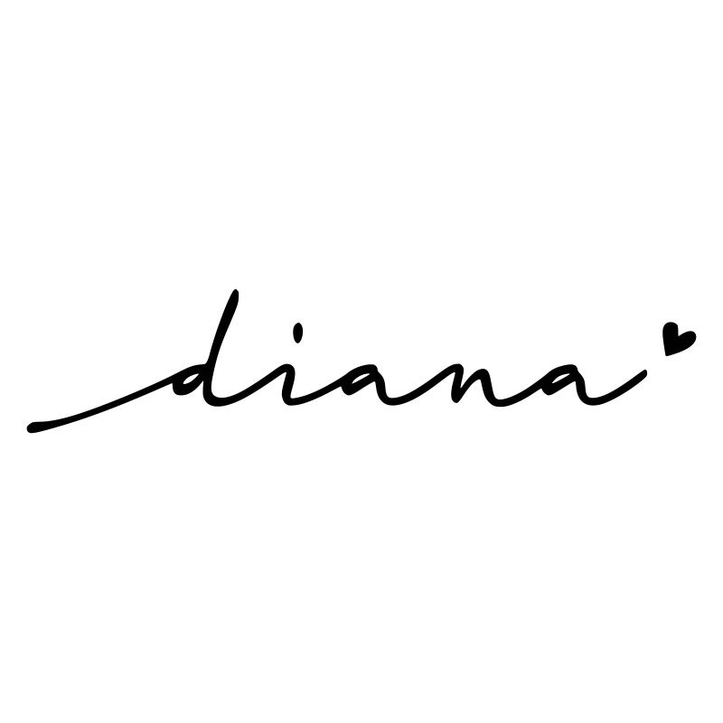 Diana Cursive Name
