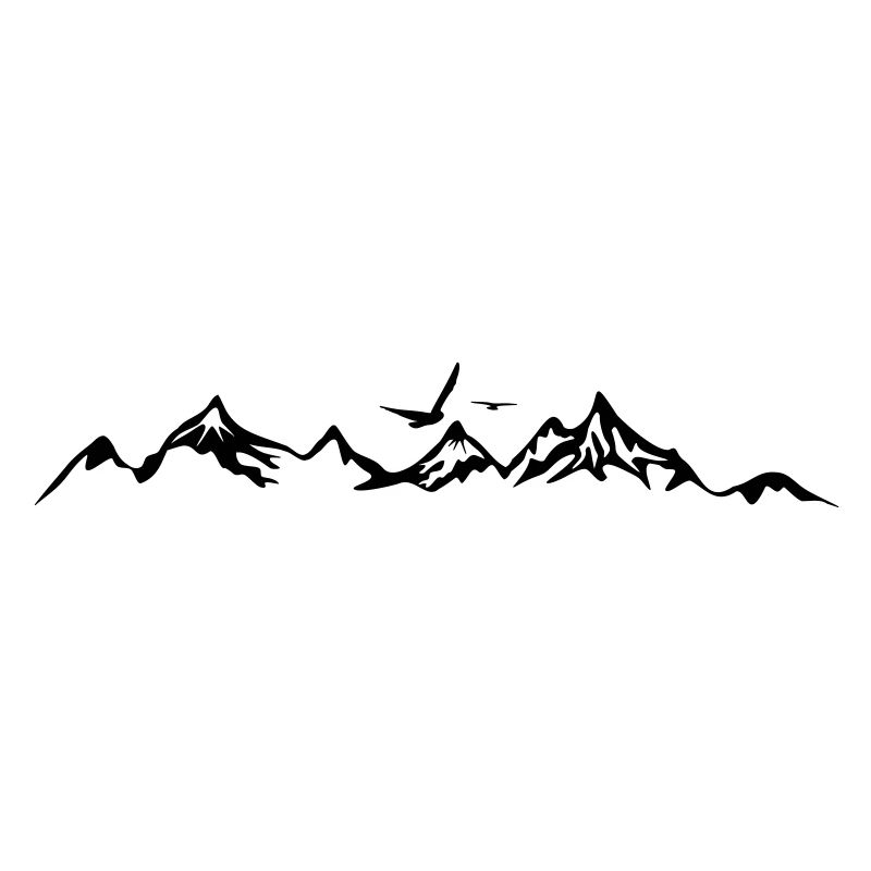BERGE Mountains Landscape Silhouette Panorama