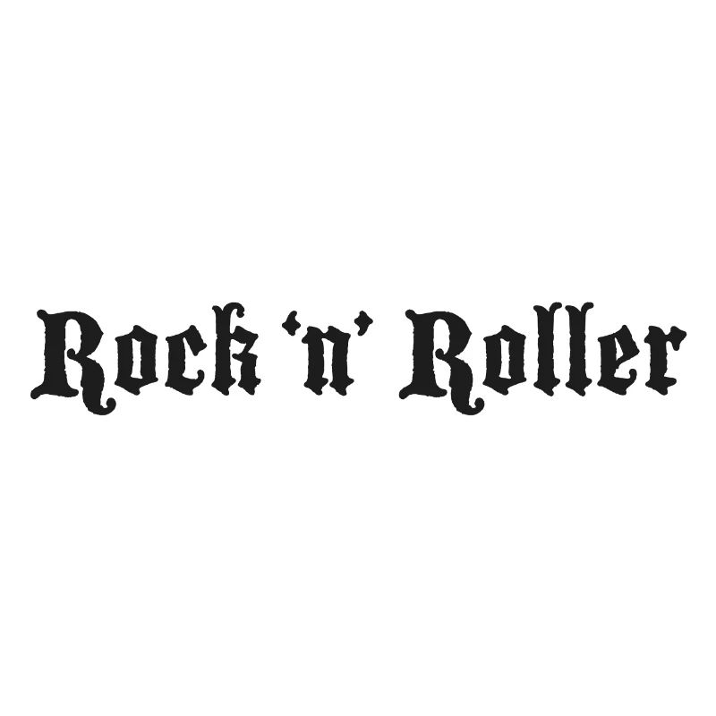 Rock 'n' Roller Logo Schwarz