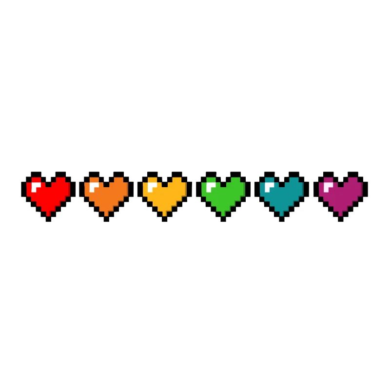 Pride Pixel Hearts