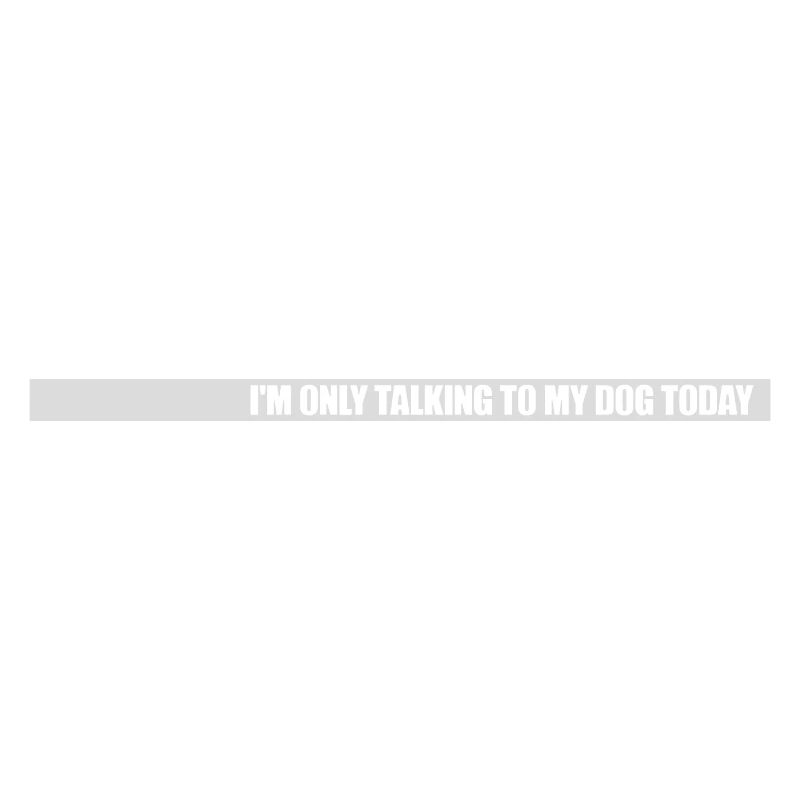 only talking to dog