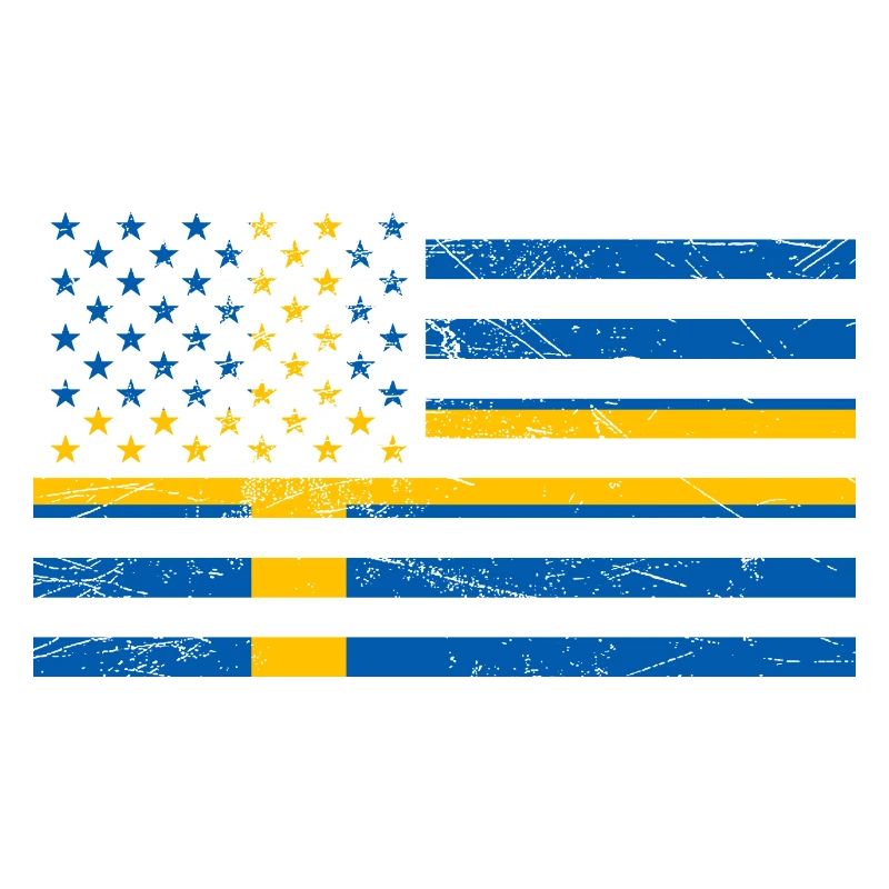 États-Unis Suède Drapeau