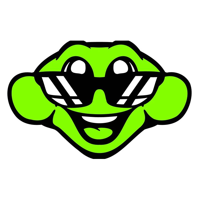 frog toad cool sunglasses laughing happy cute