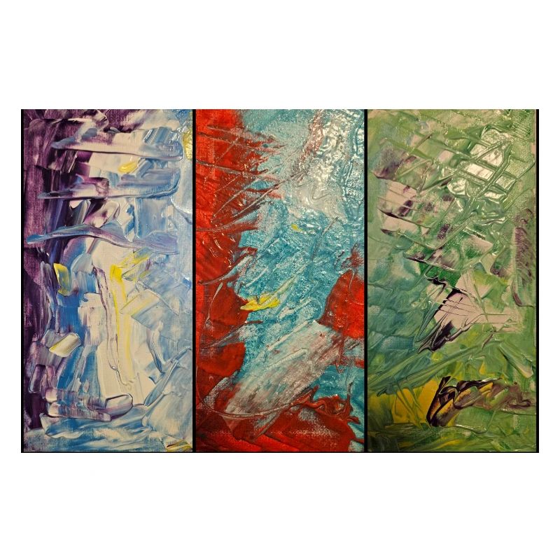 Flux de couleur triptyque