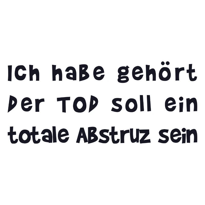 der Tod ein totaler Absturz I cooler Spruch