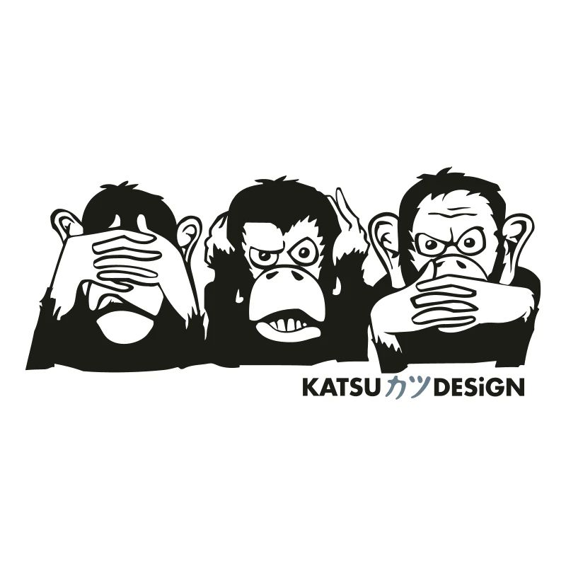 three wise apes