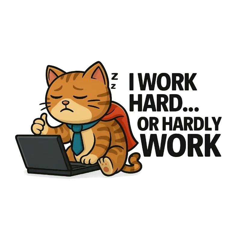 Procrastinateur de chat au travail