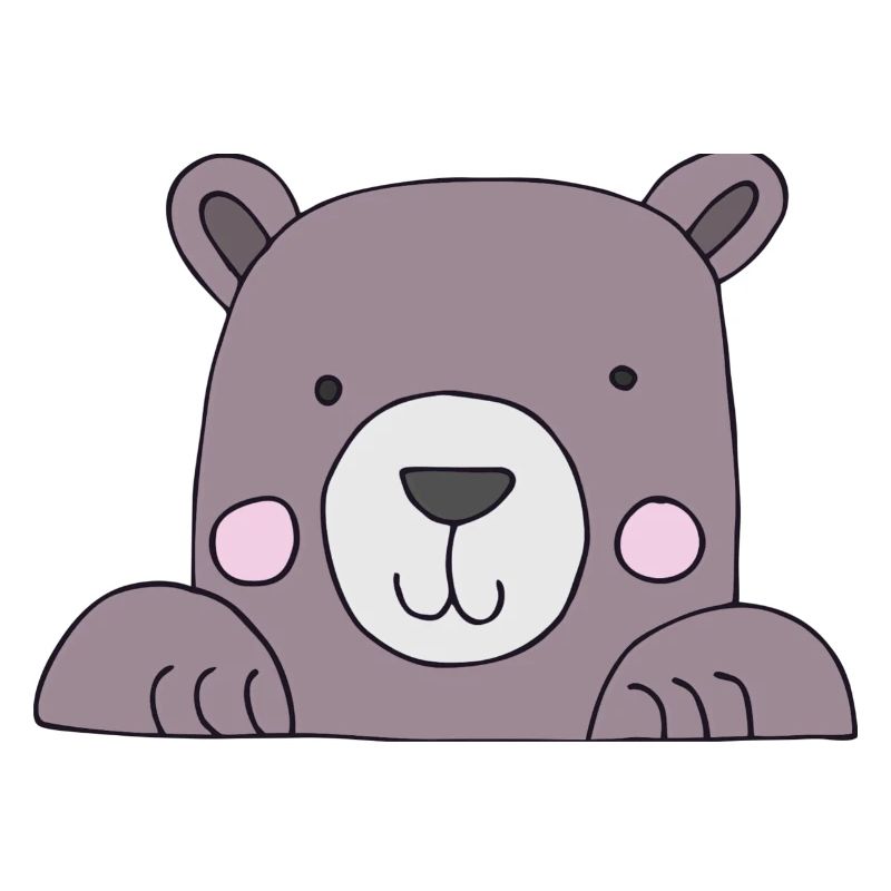 Bear head cute
