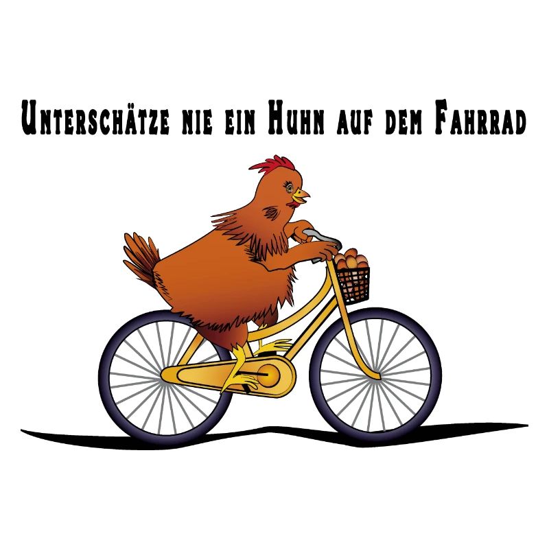 Poulet sur le vélo