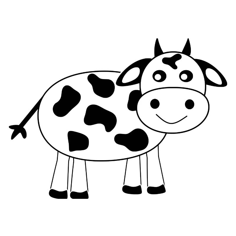 Cow black comic